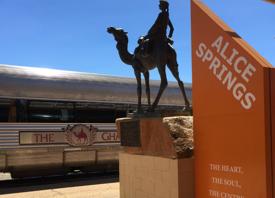 The Ghan at Alice Springs